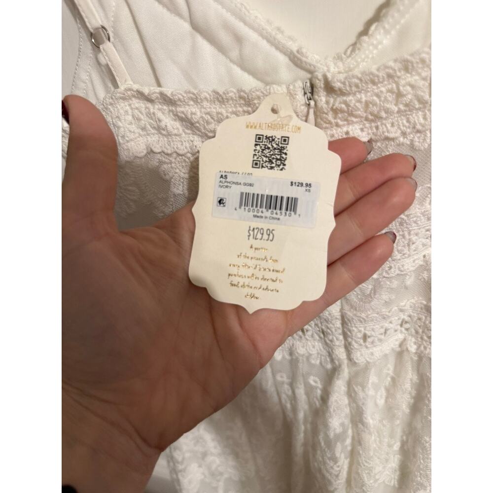 Altar'd State Women's Sleeveless White Lace Maxi Dress - NWT - Extra Small - Picture 6 of 11